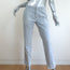 Nili Lotan East Hampton Side Stripe Pants Steel Blue Stretch Cotton Size 4