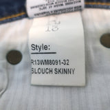 R13 Slouch Skinny Jeans Vintage Blue Stretch Denim Size 26
