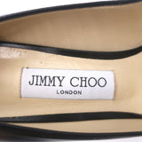 Jimmy Choo Romy 85 Pumps Black Kid Leather Size 38.5 Pointed Toe Heels