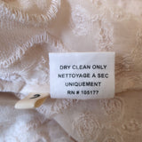 Ulla Johnson Emma Blouse Light Pink Embroidered Silk Size 2 Tassel Tie Top NEW