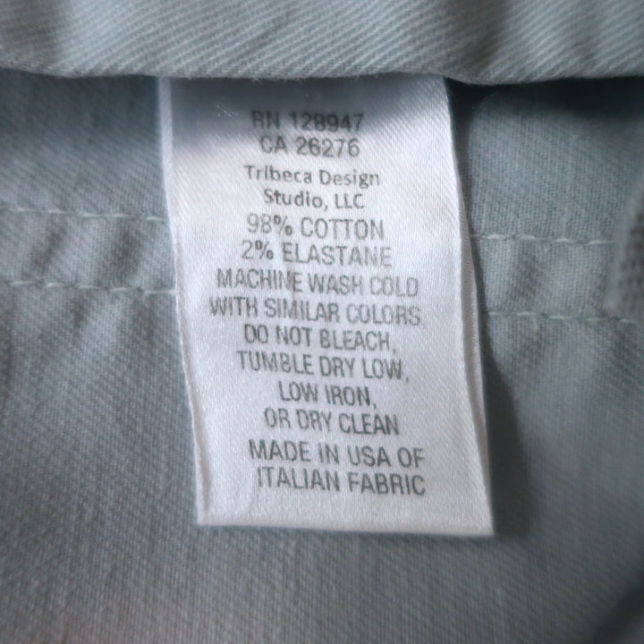 Nili Lotan East Hampton Side Stripe Pants Steel Blue Stretch Cotton Size 4