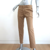 Nili Lotan Jenna Cropped Pants Camel Stretch Twill Size 4