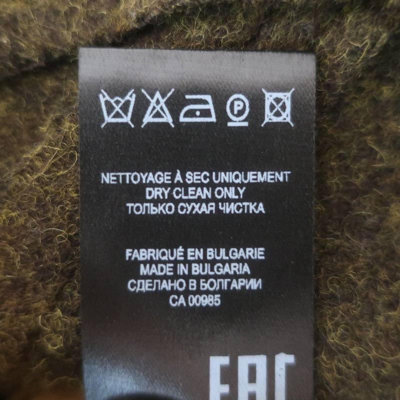 Isabel Marant Etoile Nelly Puff Sleeve Jacket Dark Olive Felted Wool Size 40
