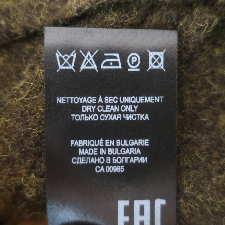 Isabel Marant Etoile Nelly Puff Sleeve Jacket Dark Olive Felted Wool Size 40