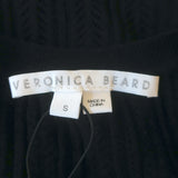 Veronica Beard Galli Tank Top Black Pointelle Knit Size Small
