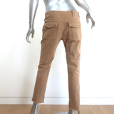 Nili Lotan Jenna Cropped Pants Camel Stretch Twill Size 4