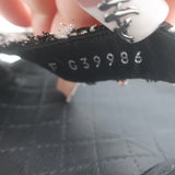 Chanel Crystal-CC Metallic Tweed Dad Sandals Black/Silver Size 36