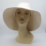 Janessa Leone Walker Bucket Hat Cream Cotton Twill Size Medium