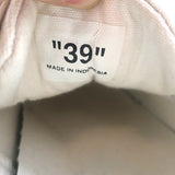 Off-White c/o Virgil Abloh Vulcanized Low Top Sneakers White Canvas Size 39