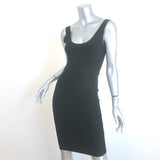 Herve Leger Leah Scoop Neck Bandage Mini Dress Black Size Extra Small