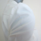 Chloe Front-Buttoned Long Sleeve Mini Dress Cream Crepe Size 36 NEW