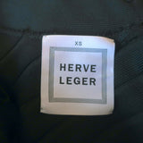 Herve Leger Leah Scoop Neck Bandage Mini Dress Black Size Extra Small