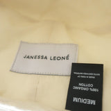 Janessa Leone Walker Bucket Hat Cream Cotton Twill Size Medium