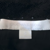 Jonathan Simkhai Short Sleeve Midi Dress Black Tulle-Trimmed Lace Size 4