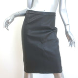 Vince Stretch Leather Pencil Skirt Black Size 8