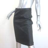 Vince Stretch Leather Pencil Skirt Black Size 8