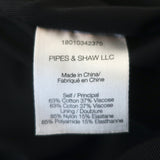 Veronica Beard Emory Ruched Mini Dress Black Striped Cotton-Blend Size 4