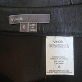 Vince Stretch Leather Pencil Skirt Black Size 8