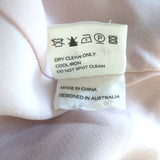 Zimmermann Ruffled Midi Skirt Gold/Light Pink Striped Satin Twill Size 1