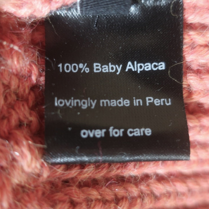 Rachel Comey Beson Mesh Knit Short Sleeve Sweater Top Pink Alpaca Size Small
