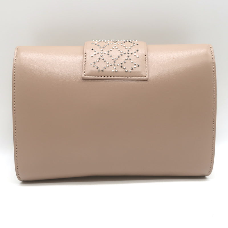 Alaia Simone Arabesque Studded Leather Clutch Sable
