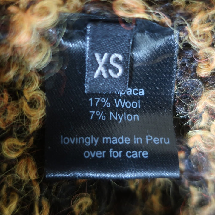 Rachel Comey Lokki Sweater Dark Brown Dotted Alpaca-Blend Size Extra Small