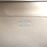 Alaia Simone Arabesque Studded Leather Clutch Sable