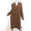 Maje Mars Oversize Cardigan Brown Alpaca-Blend Size 1 Open-Front Long Sweater