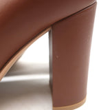 Gianvito Rossi Venezia 85 Pumps Brown Leather Size 36 Pointed Toe Heels