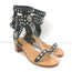Isabel Marant Ankle Strap Sandals Carol Black Studded Leather Size 39