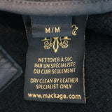 Mackage Tweed Cape Jacket Black Leather-Trim Wool-Blend Size Medium