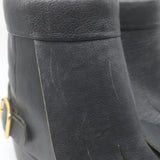 Rupert Sanderson Vrony Fringe Ankle Boots Black Leather Size 37.5 US 8
