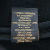 Mackage Tweed Cape Jacket Black Leather-Trim Wool-Blend Size Medium