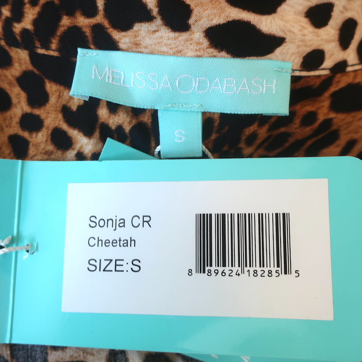 Melissa Odabash Sonja Cheetah Print Maxi Dress Brown Size Small NEW