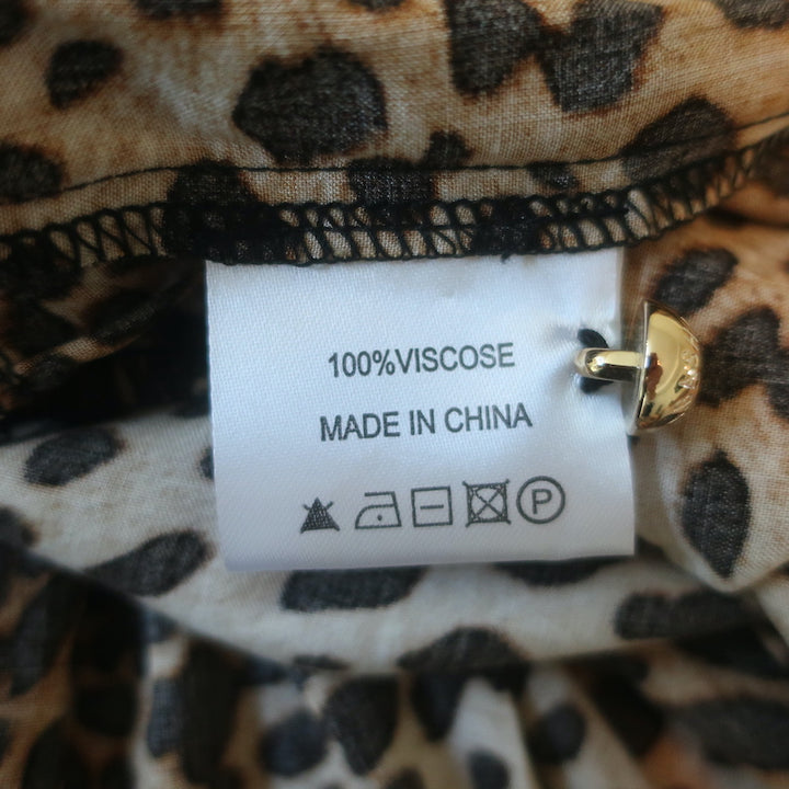 Melissa Odabash Sonja Cheetah Print Maxi Dress Brown Size Small NEW