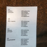 Maje Mars Oversize Cardigan Brown Alpaca-Blend Size 1 Open-Front Long Sweater