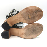 Isabel Marant Ankle Strap Sandals Carol Black Studded Leather Size 39