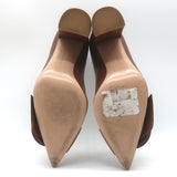 Gianvito Rossi Venezia 85 Pumps Brown Leather Size 36 Pointed Toe Heels
