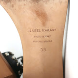 Isabel Marant Ankle Strap Sandals Carol Black Studded Leather Size 39