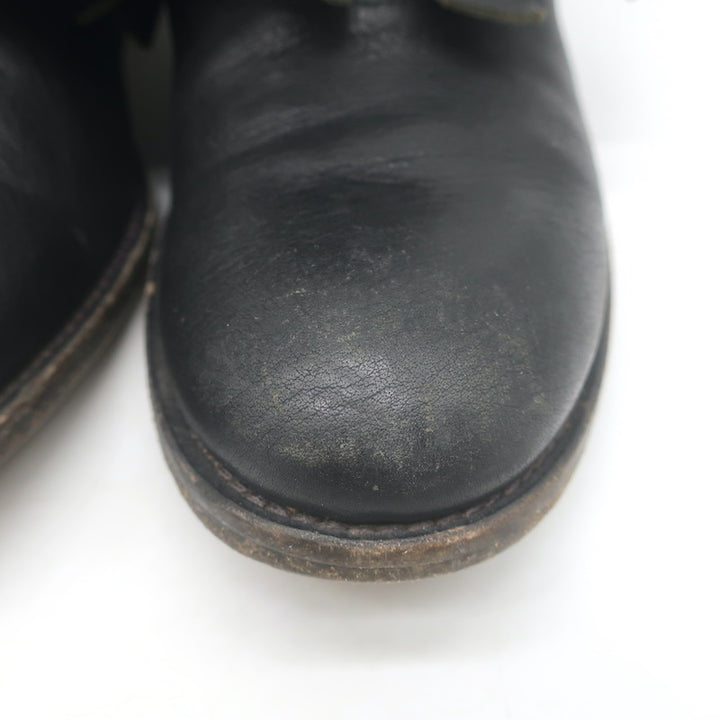 Rupert Sanderson Vrony Fringe Ankle Boots Black Leather Size 37.5 US 8