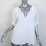 A.L.C. Carey II Puff Sleeve Top White Crepe Size 8