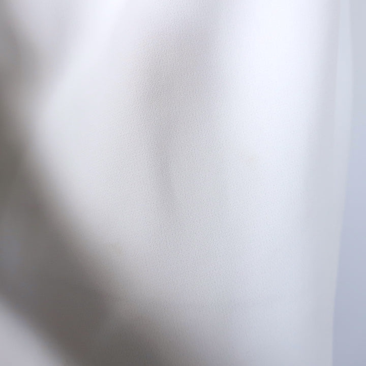 A.L.C. Carey II Puff Sleeve Top White Crepe Size 8