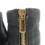 Rupert Sanderson Vrony Fringe Ankle Boots Black Leather Size 37.5 US 8