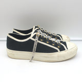 Christian Dior Walk'n'Dior Low Top Sneakers Black Canvas Size 38