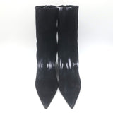 Off-White Dolls Tie Dye Suede Pointed Toe Wedge Boots Black Size 37 NEW