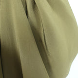 Ulla Johnson Lela Puff Sleeve Blouse Olive Silk Size 10