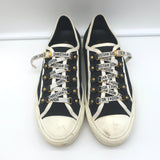 Christian Dior Walk'n'Dior Low Top Sneakers Black Canvas Size 38