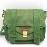Proenza Schouler PS1 Mini Crossbody Bag Green Leather