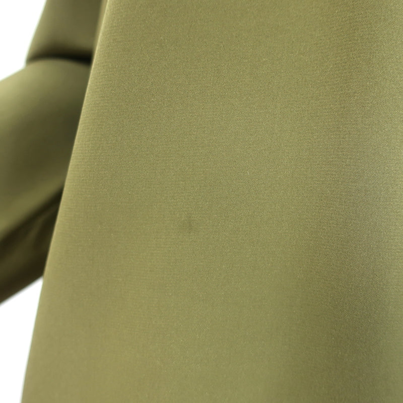 Ulla Johnson Lela Puff Sleeve Blouse Olive Silk Size 10