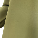 Ulla Johnson Lela Puff Sleeve Blouse Olive Silk Size 10